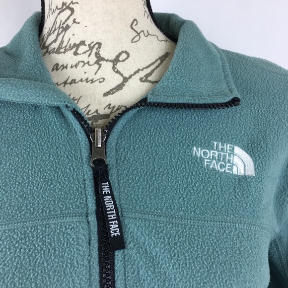 The North Face Turquoise Zip Up Jacket - Picture 2 of 4